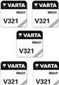 Produktbild: 5x VARTA V321 Uhrenbatterien 1,55 V SR616SW SR65 RW 321 15mAh Knopfzelle