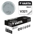 Produktbild: 1x V321 Uhren-Batterie Silberoxid-Knopfzelle SR616 SR616SW 1,55V 14mAh von VARTA