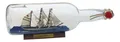 Produktbild: Sea-Club Flaschenschiff - Gorch Fock Buddelschiff Glas/Holz/Messing B=29cm