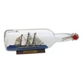 Produktbild: Flaschenschiff - Gorch Fock Buddelschiff aus Glas/Holz/Messing 29 x 8 cm