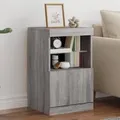 Produktbild: vidaXL Sideboard mit LED-Leuchten Grau Sonoma 41x37x67 cm