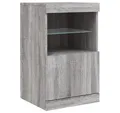 Produktbild: vidaXL Sideboard Sideboard mit LED-Leuchten Grau Sonoma 41x37x67 cm (1 St)
