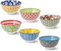 Produktbild: Buntes 6er Set Keramik Schalen 300ml - Multifunktional für Snacks, Reis, Dess...