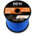 Produktbild: GO!elements Paracord 550 - 4mm Abspannleine, Paracord 550 aus reißfester Nylonschnur blau 100m