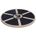 Produktbild: GORILLA SPORTS® Balance Board - Holz, Rund, Ø 40cm, Rutschfest, bis 180 kg, Schwarz - Wackelbrett, Therapiekreisel, Gleichgewichtstrainer, Balanceboard für Kinder, Erwachsene, Physiotherapie, Fitness