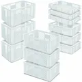 Produktbild: 12 Euroboxen / Bäckerkisten, LxB 600x400 mm, H 90 mm/150 mm/240 mm/320 mm, weiß
