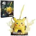 Produktbild: 4D Build - Pokémon Pikachu - detailreicher 3D-Modellbausatz aus hochwertigem Karton, 201 Teile, leicht zu Bauen, ab 12 Jahren, Rot