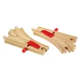 Produktbild: Brio 33344 - Mechanisches Weichenpaar Holzeisenbahn Spielzeug Holzspielzeug NEU