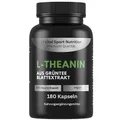 Produktbild: EXVital® L-Theanin, 180 vegane Kapseln, 400 mg L-Theanin pro Kapsel, aus Grüntee Blattextrakt, L-Theanine Aminosäure, vegan & ohne Zusätze, laborgeprüft