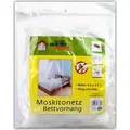 Produktbild: XXL Moskitonetz Bettvorhang Mückenschutz fürs Bett Fliegennetz Betthimmel Insektennetz Mückennetz Fliegengitter Vorhang - Weiß