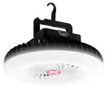 Produktbild: Semptec Urban Survival Technology Camping Ventilator: 3in1-Akku-LED-Licht & Ventilator mit USB-Powerbank, Ø 16,6 cm, 300 lm (Akku Deckenventilator, Camping mit Licht, Mobile Deckenventilatoren)