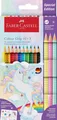 Produktbild: FABER-CASTELL 201542 Buntstifte Colour GRIP Einhorn - 10+3 Farben, Kartonetui in