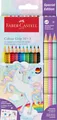 Produktbild: FABER-CASTELL 201542 - Buntstifte Set Einhorn, 13-teilig, bruchsicher, inkl. 3 S
