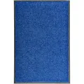 Produktbild: vidaXL Fußmatte Waschbar Blau 60x90 cm