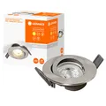 Produktbild: LEDVANCE RECESS DOWNLIGHT TWISTLOCK GU10 LED-Einbaustrahler silber 4,3 W