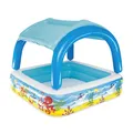 Produktbild: Bestway Aufblasbarer Kinderpool Abnehmbares Dach 140x140x114 cm +2 Jahre Gart