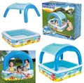 Produktbild: Bestway Planschbecken mit Sonnendach - Aufblasbarer Babypool Kinderpool Pool
