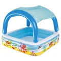 Produktbild: Bestway Planschbecken Beach Buddy Shaded Play Pool 140x140x114cm Kinderpool Dach
