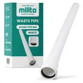 Produktbild: Millto™ Rohr Abwasserrohr Kanalisationsrohr 40 mm x 500 mm Weiß Abflussrohr
