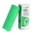 Produktbild: BLACKROLL® MINI FLOW Faszienrolle (15 x 5 cm), kleine Fitness-Rolle mit geriffelter Oberfläche, handliche Massagerolle für unterwegs, im Büro oder Fitnessstudio, mittlere Härte, Made in Germany, Grün