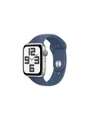 Produktbild: Apple Watch SE GPS + Cellular 44mm - Silver Aluminium Case with Denim Sport Band - M/L