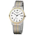 Produktbild: Regent Herren-Armbanduhr Elegant Analog Stahl ionenplattiert gold-Armband silber gold Quarz-Uhr URF877