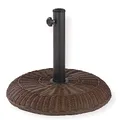 Produktbild: DEMA Sonnenschirmständer Rattan Design 15 kg, Betonkern, PVC Rohrhalter, robust & pflegeleicht, für Schirme bis 2,5 m, passend für 25-37 mm Stangendurchmesser, wetterfest & stabil