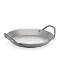 Produktbild: GSW 859035 Gastro Traditionell Eisenpfanne geschmiedet, Servierpfanne mit Zwei Griffen 20 cm, Grau
