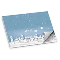 Produktbild: itenga Tischset Platzset Weihnachtsdorf aus Papier I DIN A3 50 Blatt I ideal als Tischdeko oder Gedeckunterlage an Weihnachten oder der Vorweihnachtszeit