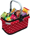 Produktbild: Tanner Einkaufskorb Punkte mit Lebensmittelpackungen Korb Kaufladen Zubehör