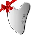 Produktbild: ARI ANWA Premium Kollektion - Gua Sha Edelstahl | Gesichtsmassage für Lifting, Jawline, Definition | Natürlich kühl gegen Schwellungen, Augenringe, Rötungen