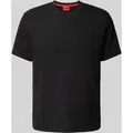 Produktbild: HUGO T-Shirt mit Label-Stitching Modell 'Austin' in Black, Größe S