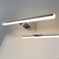 Produktbild: DILUMEN Badlampe Wand,Spiegelleuchte bad Edelstahl,Spiegellampe Bad 40cm 10w 800lm Bad Lampe Für Die Wand,(Kein Schalter) Led Lampe Bad Neutralweiß 4000K,Wandlampe Badezimmer IP44 Wasserdicht