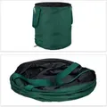 Produktbild: Relaxdays Laubsack selbstaufstellend, 3er-Set, Gartenabfallsack Pop-Up, 85L, Gartensack selbststehend, ∅: 46 cm, grün