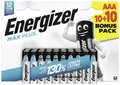 Produktbild: Energizer Max Plus Micro (AAA)-Batterie Alkali-Mangan 1.5V 20St.
