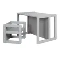 Produktbild: Roba Kindersitzgruppe 3in1 Wendehocker Tisch Kinderbank Taupe TOP