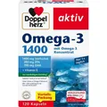 Produktbild: DOPPELHERZ Omega-3 1.400 Kapseln 120 St. PZN 10532502