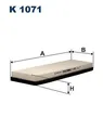 Produktbild: FILTRON K 1071 Filter, Innenraumluft für PEUGEOT