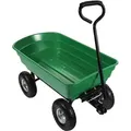 Produktbild: Wiltec - Gartenwagen mit Kippfunktion bis 240 kg, Handwagen mit 75 l Volumen, Bollerwagen für Gartenarbeit, Handkarren für u. a. Rasen, Kies u.