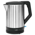 Produktbild: Clatronic Wasserkocher Edelstahl | 1,5 Liter | BPA frei | Einhandbedienung | Edelstahlgehause | Kettle | mit Kabelaufwicklung | WKS 3692 schwarz