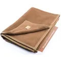 Produktbild: Wohndecke Premium Kamelhaardecke Maharadscha aus 100 % Kamelhaar naturbelassen, Ritter Decken, Wolldecke, 100% Kamelhaarwolle, Tagesdecke, weitere Größen braun 150 cm x 220 cm