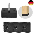 Produktbild: 20 Gummifüße Schraubbar Gummifüße Schwarze Möbelfüsse Gummifuß fußkappen für gar