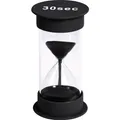 Produktbild: 1x Sanduhr 30 Sekunden Kunststoff Ø 6,5 x 12 cm hoch schwarz EDUPLAY 120437