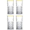 Produktbild: Pasabahce Longdrink Timeless 29,5 cl - Transparent Gold 4 Stück