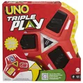 Produktbild: Mattel Games UNO Triple Play, Uno Kartenspiel für die Familie, mit Licht und Soundeffekten, Perfekt als Kinderspiel, Reisespiel oder Spiel für Erwachsene, für 2-6 Spieler, ab 7 Jahren, HCC21