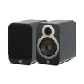 Produktbild: Q Acoustics 3030c Bücherregal-Lautsprecher Claro Walnuss – 2-Wege-Reflex-Gehäusetyp, 14 cm Bass-Treiber, 2,3 cm Hochtöner – Stereo-Lautsprecher/passive Lautsprecher für Heimkino-Soundsystem