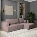 Produktbild: Masseno Ecksofa SENTI P R-S mit Schlaffunktion L-Form, Sofa mit Bettkasten, Wohnzimmersofa, Couch, Soffa, Bettsofa, Couchgarnitur- Lila, POSO 130