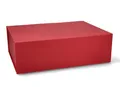 Produktbild: ideas in boxes Premium Geschenkbox mit Deckel, faltbar, Geschenkkarton, Magnetbox, Geschenkverpackung für Weihnachten & Geburtstag, Magnetfaltbox, Rot matt, 44x30x12cm
