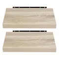 Produktbild: EUGAD Wandregal Wandboard 2er Set Hängeregal Holz Board Modern Sonoma Eiche 25x23x3,8cm 0079QJ-2