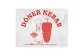 Produktbild: speecheese Metallschild Döner Kebab lustiges Metallschild XL in 21x28 cm mit Dönermotiv in rot